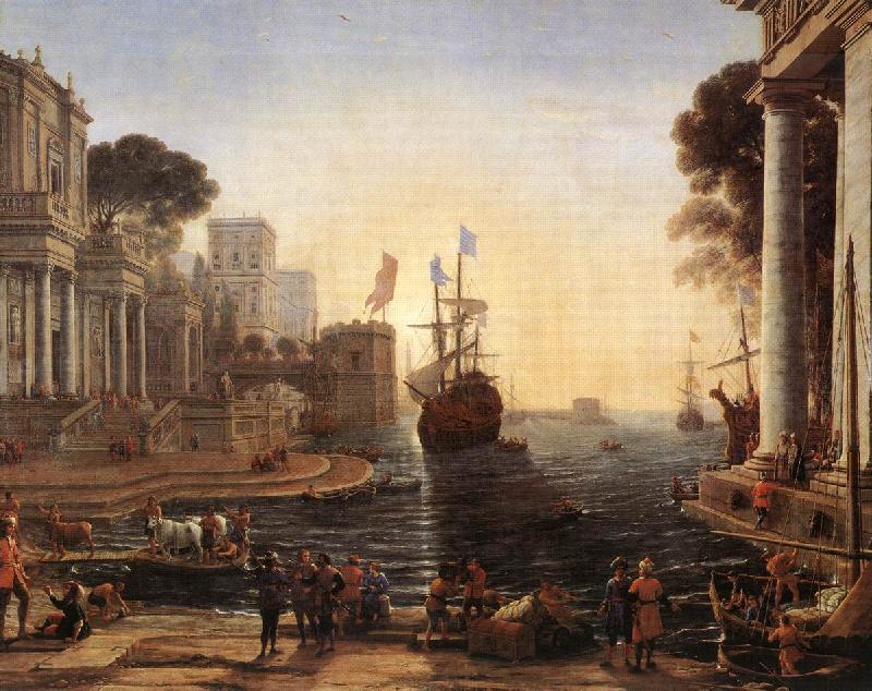 Claude Lorrain Ulysses Returns Chryseis to her Father vgh oil painting image